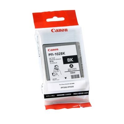 PFI-102BK - Canon Ink Tank - Black 130ml (Dye) (0895B001AA)