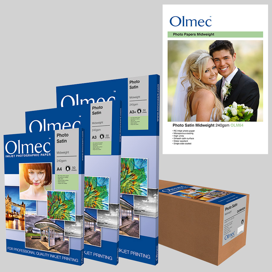 Innova Olmec Photo Satin Inkjet Photo Paper Midweight - 240gsm