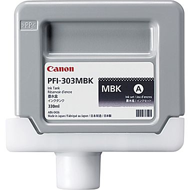 PFI-303MBK - Canon Ink Tank - Matte Black 330ml (2957B001AA)